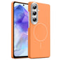 Gold Armor PC Thin Circle MagSafe Shockproof Phone Case, For Samsung Galaxy A55 5G, For Samsung Galaxy A35 5G, For Samsung Galaxy S24 Ultra 5G, For Samsung Galaxy S24+ 5G, For Samsung Galaxy S24 5G