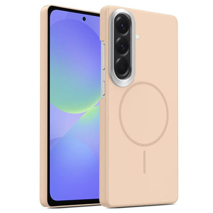 Gold Armor PC Thin Circle MagSafe Shockproof Phone Case, For Samsung Galaxy S25 Edge 5G, For Samsung Galaxy A56 5G, For Samsung Galaxy A26 5G, For Samsung Galaxy A36 5G, For Samsung Galaxy S25 5G