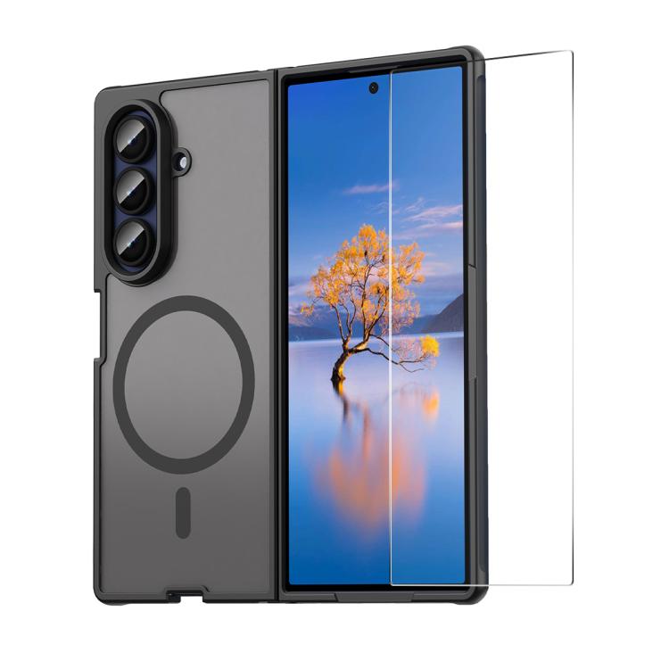 ENKAY Hat-Prince MagSafe Matte Translucent Shockproof Phone Case with Large Arc Edge Film