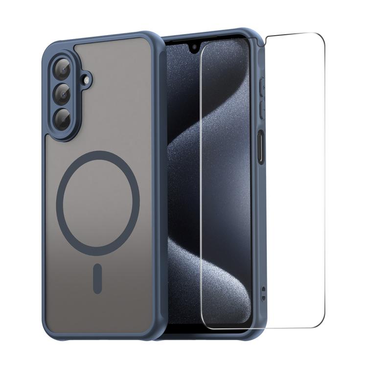 ENKAY Hat-Prince MagSafe Matte Translucent Shockproof Phone Case with Large Arc Edge Film