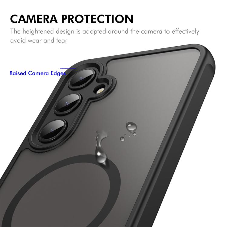 ENKAY Hat-Prince MagSafe Matte Translucent Shockproof Phone Case with Large Arc Edge Film