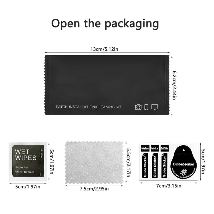 Kalebol High-Aluminum Screen-Printed Full-Coverage Anti-Fingerprint Black-Bordered HD Tempered Glass Film