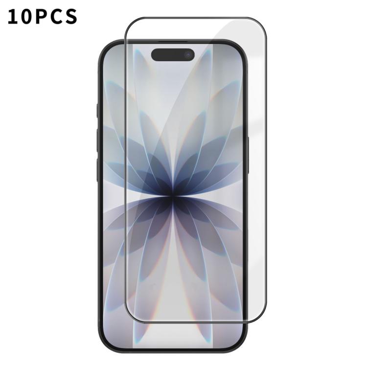 10pcs Kalebol High-Aluminum Screen-Printed Full-Coverage Anti-Fingerprint Black-Bordered HD Tempered Glass Film