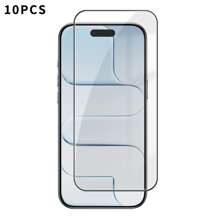 10pcs Kalebol High-Aluminum Screen-Printed Full-Coverage Anti-Fingerprint Black-Bordered HD Tempered Glass Film