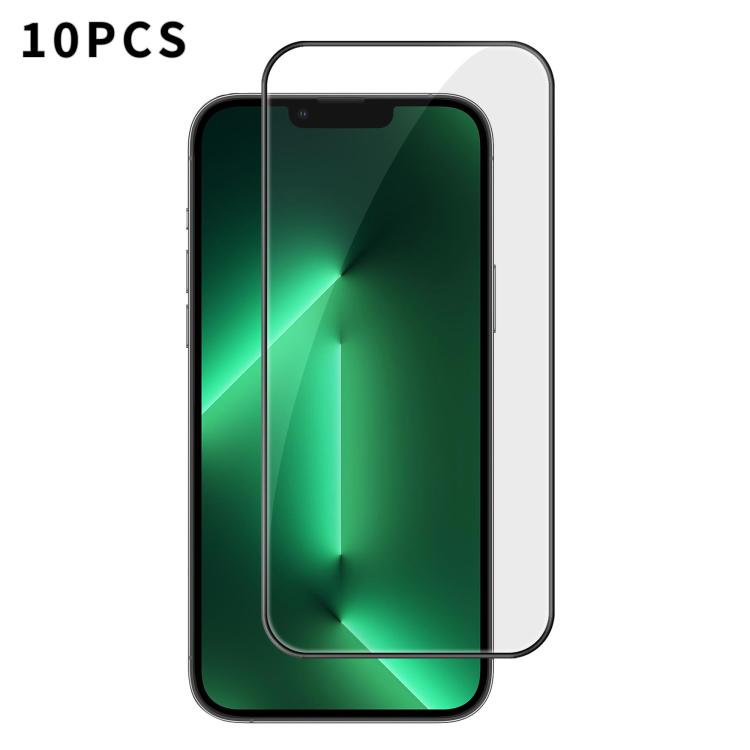 10pcs Kalebol High-Aluminum Screen-Printed Full-Coverage Anti-Fingerprint Black-Bordered HD Tempered Glass Film