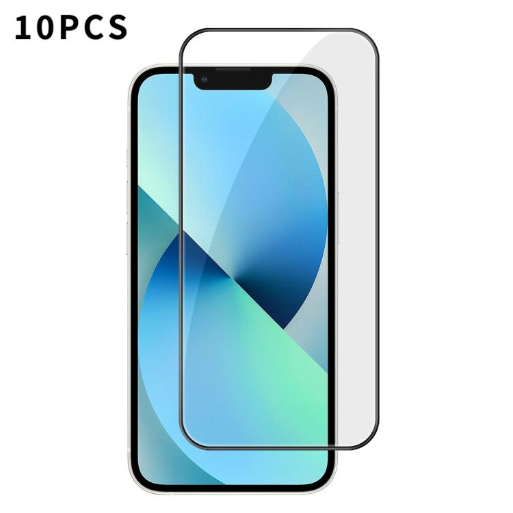 10pcs Kalebol High-Aluminum Screen-Printed Full-Coverage Anti-Fingerprint Black-Bordered HD Tempered Glass Film