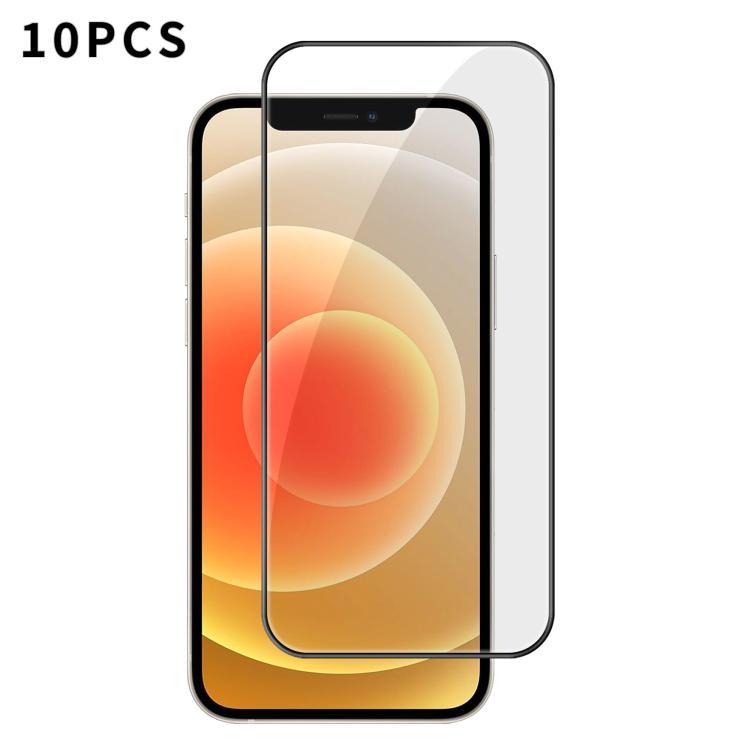 10pcs Kalebol High-Aluminum Screen-Printed Full-Coverage Anti-Fingerprint Black-Bordered HD Tempered Glass Film