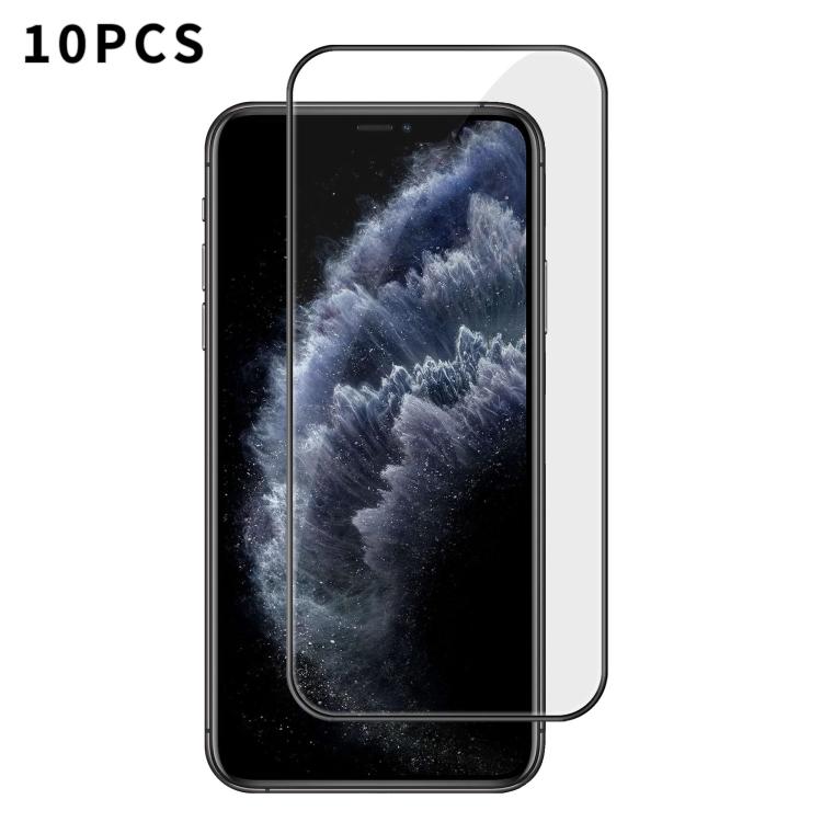 10pcs Kalebol High-Aluminum Screen-Printed Full-Coverage Anti-Fingerprint Black-Bordered HD Tempered Glass Film