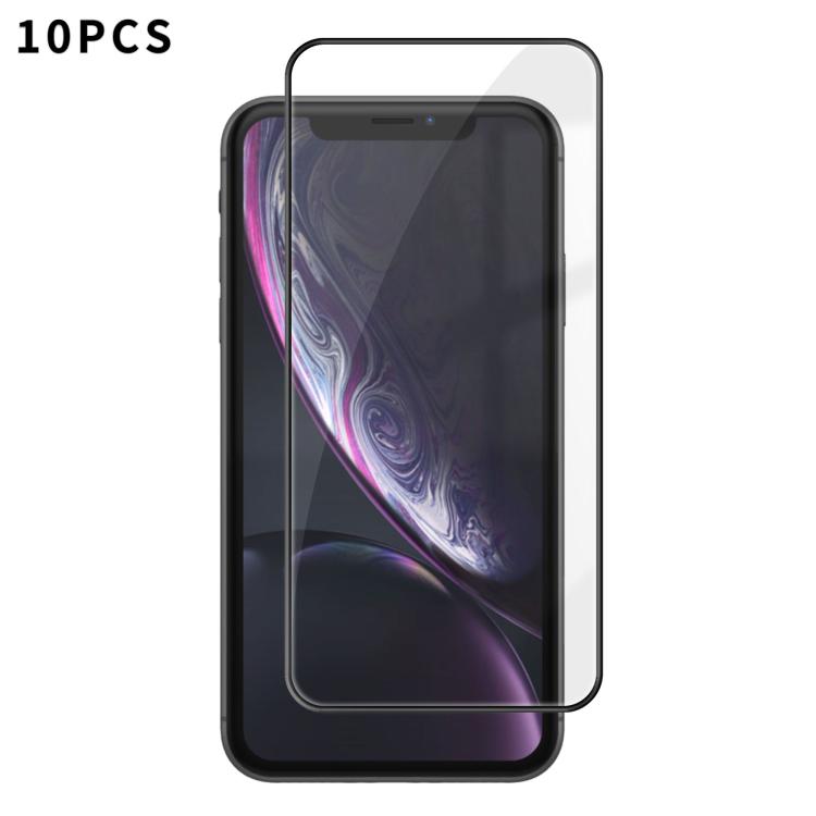 10pcs Kalebol High-Aluminum Screen-Printed Full-Coverage Anti-Fingerprint Black-Bordered HD Tempered Glass Film