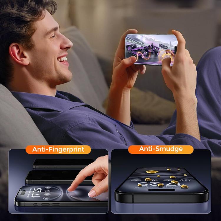 10pcs Kalebol High-Aluminum Screen-Printed Full-Coverage Anti-Fingerprint Black-Bordered HD Tempered Glass Film