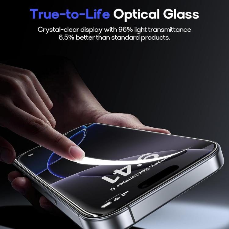 10pcs Kalebol High-Aluminum Screen-Printed Full-Coverage Anti-Fingerprint Black-Bordered HD Tempered Glass Film