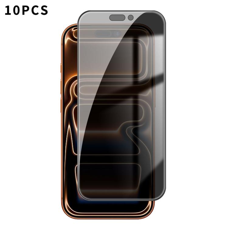 10pcs Kalebol High-Aluminum Screen-Printed Full-Coverage Black-Border Privacy Tempered Glass Film
