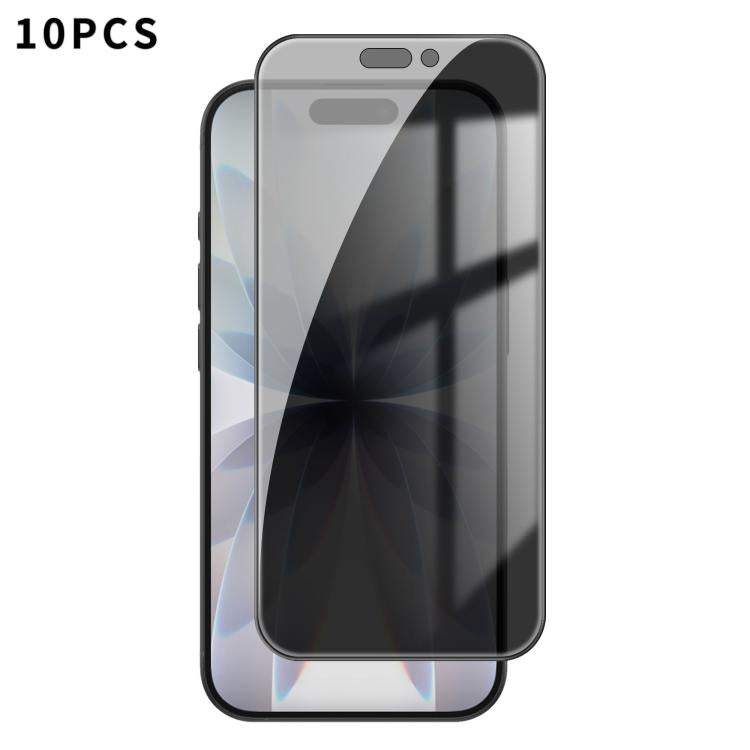 10pcs Kalebol High-Aluminum Screen-Printed Full-Coverage Black-Border Privacy Tempered Glass Film