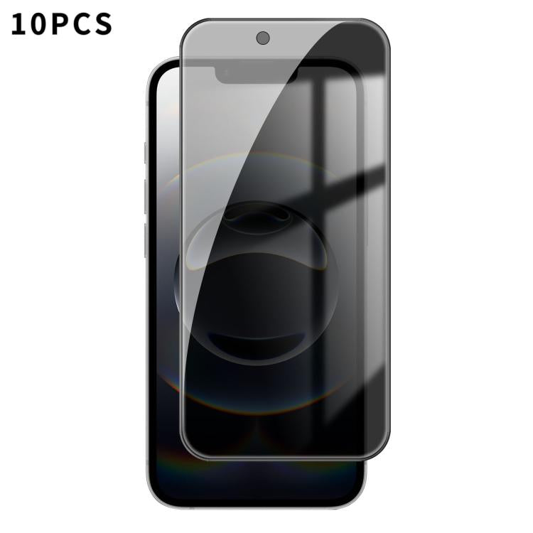 10pcs Kalebol High-Aluminum Screen-Printed Full-Coverage Black-Border Privacy Tempered Glass Film