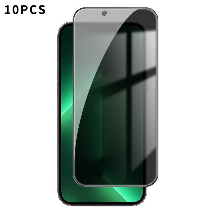 10pcs Kalebol High-Aluminum Screen-Printed Full-Coverage Black-Border Privacy Tempered Glass Film
