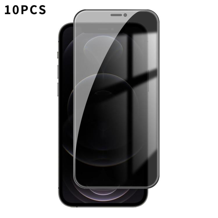 10pcs Kalebol High-Aluminum Screen-Printed Full-Coverage Black-Border Privacy Tempered Glass Film