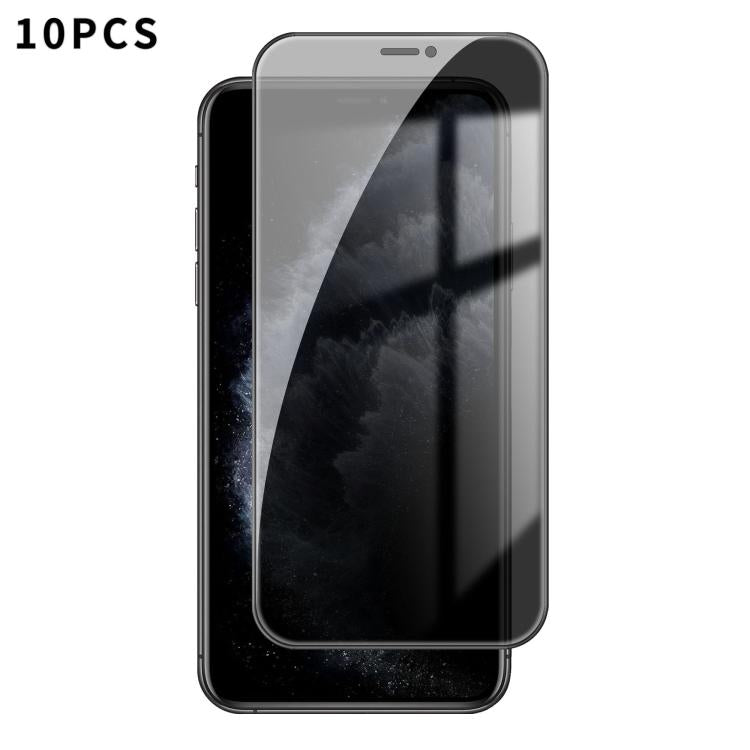 10pcs Kalebol High-Aluminum Screen-Printed Full-Coverage Black-Border Privacy Tempered Glass Film