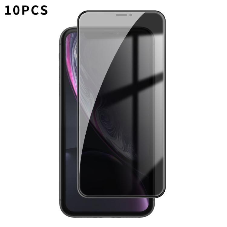 10pcs Kalebol High-Aluminum Screen-Printed Full-Coverage Black-Border Privacy Tempered Glass Film