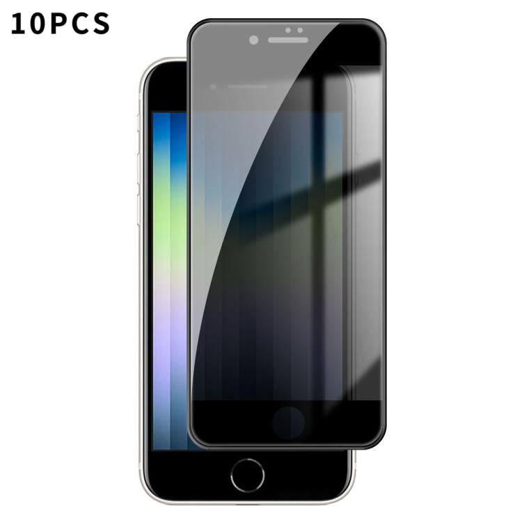 10pcs Kalebol High-Aluminum Screen-Printed Full-Coverage Black-Border Privacy Tempered Glass Film