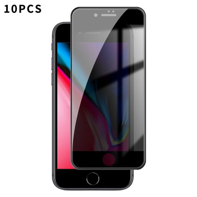 10pcs Kalebol High-Aluminum Screen-Printed Full-Coverage Black-Border Privacy Tempered Glass Film