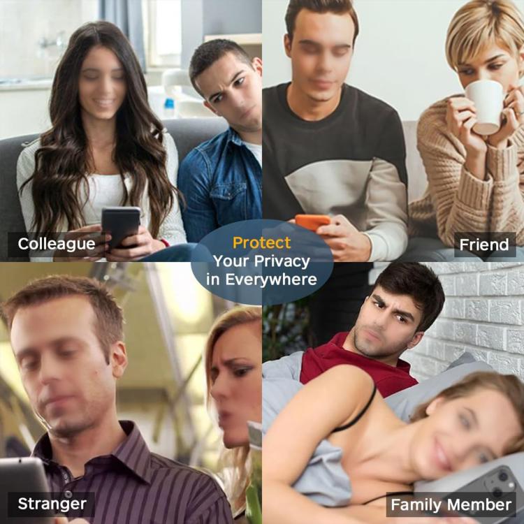 10pcs Kalebol High-Aluminum Screen-Printed Full-Coverage Black-Border Privacy Tempered Glass Film