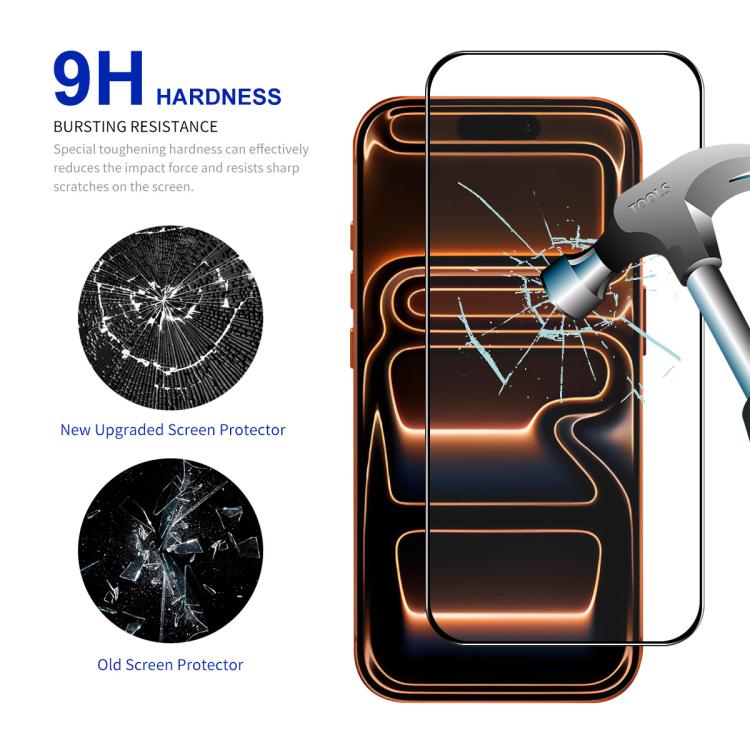 2pcs ENKAY Thickened Glue No White Edge High Aluminum-silicon Tempered Glass Film