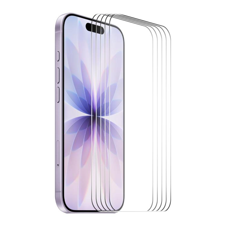 5pcs ENKAY Thickened Glue No White Edge 9H Big Arc Edge High Aluminum-silicon Tempered Glass Film