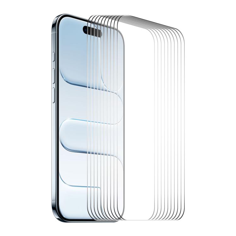 10pcs ENKAY Thickened Glue No White Edge 9H Big Arc Edge High Aluminum-silicon Tempered Glass Film