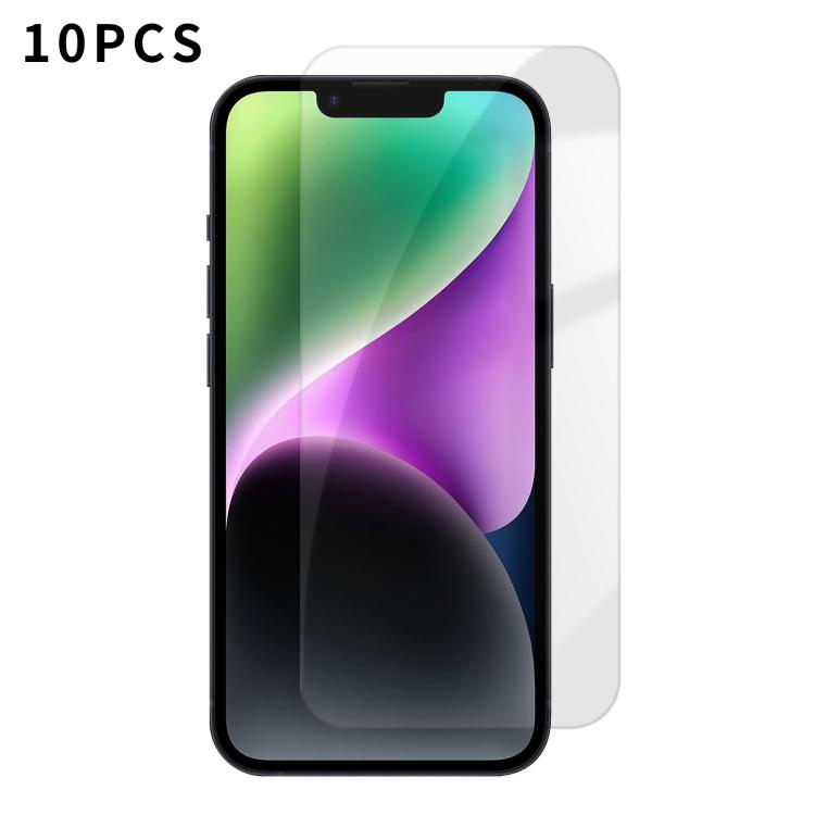 Kalebol 10pcs High-Aluminum Semi-Screen Anti-Fingerprint HD Tempered Glass Film