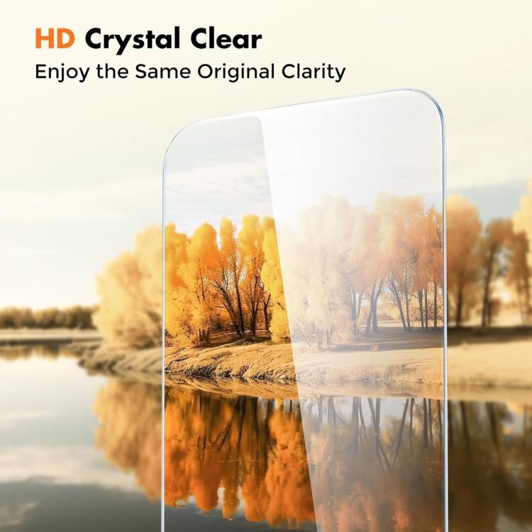 Kalebol 10pcs High-Aluminum Semi-Screen Anti-Fingerprint HD Tempered Glass Film