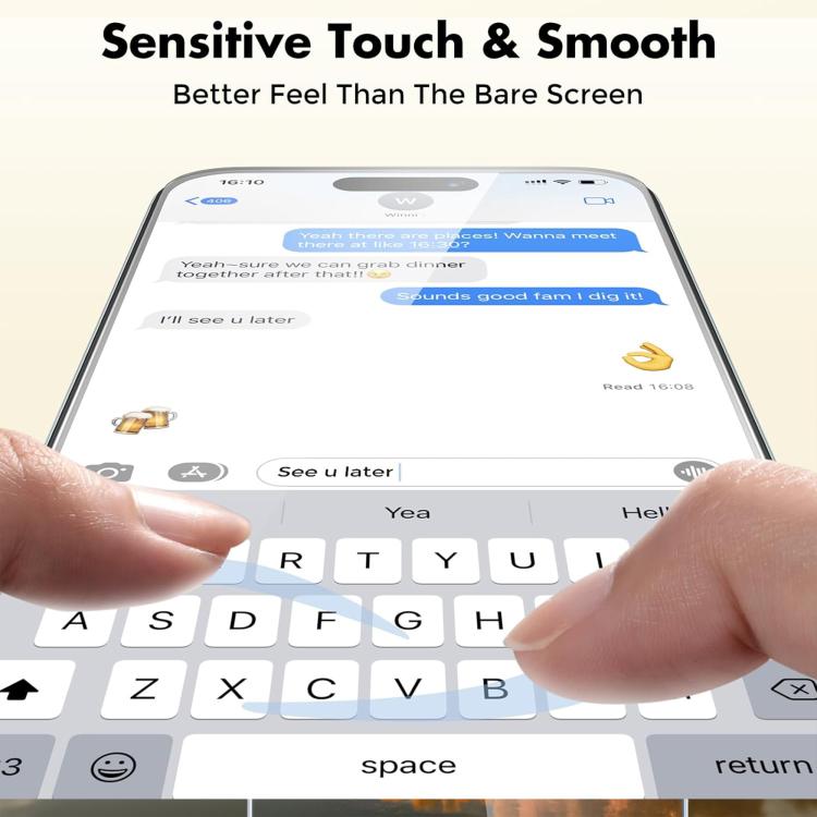 Kalebol 10pcs High-Aluminum Semi-Screen Anti-Fingerprint HD Tempered Glass Film