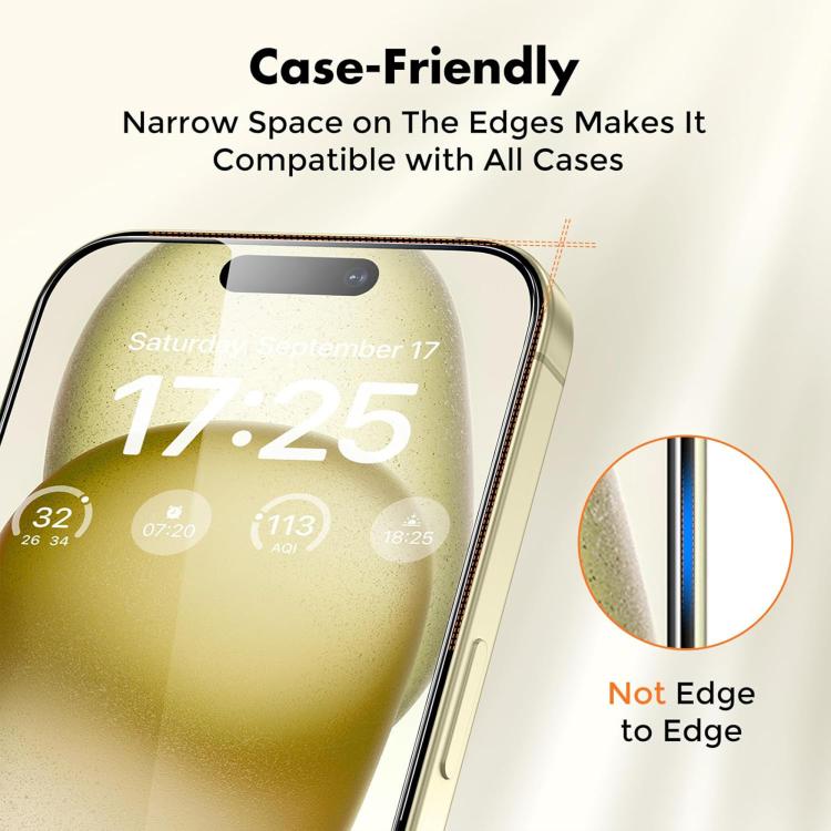 Kalebol 10pcs High-Aluminum Semi-Screen Anti-Fingerprint HD Tempered Glass Film