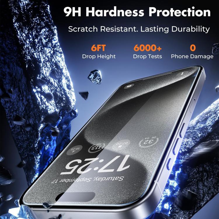 Kalebol 10pcs High-Aluminum Semi-Screen Anti-Fingerprint HD Tempered Glass Film