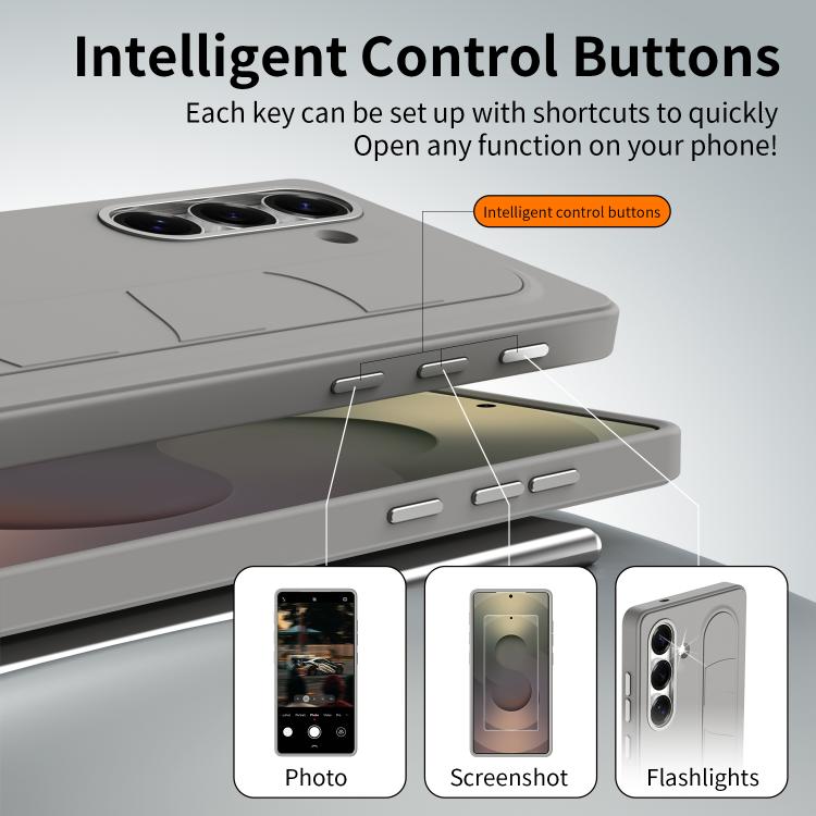 Intelligent Control Button Wristband Phone Case, For Samsung Galaxy S26+ 5G, For Samsung Galaxy S26 Ultra 5G, For Samsung Galaxy S26 5G, For Samsung Galaxy S25 FE 5G, For Samsung Galaxy S25 5G, For Samsung Galaxy S25+ 5G, For Samsung Galaxy S25 Ultra 5...