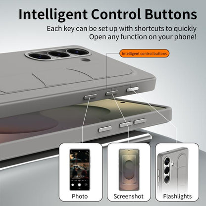Intelligent Control Button Wristband Phone Case, For Samsung Galaxy S26+ 5G, For Samsung Galaxy S26 Ultra 5G, For Samsung Galaxy S26 5G, For Samsung Galaxy S25 FE 5G, For Samsung Galaxy S25 5G, For Samsung Galaxy S25+ 5G, For Samsung Galaxy S25 Ultra 5...
