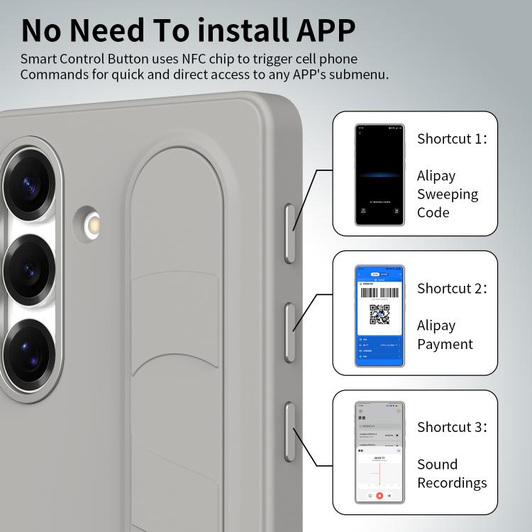 Intelligent Control Button Wristband Phone Case, For Samsung Galaxy S26+ 5G, For Samsung Galaxy S26 Ultra 5G, For Samsung Galaxy S26 5G, For Samsung Galaxy S25 FE 5G, For Samsung Galaxy S25 5G, For Samsung Galaxy S25+ 5G, For Samsung Galaxy S25 Ultra 5...