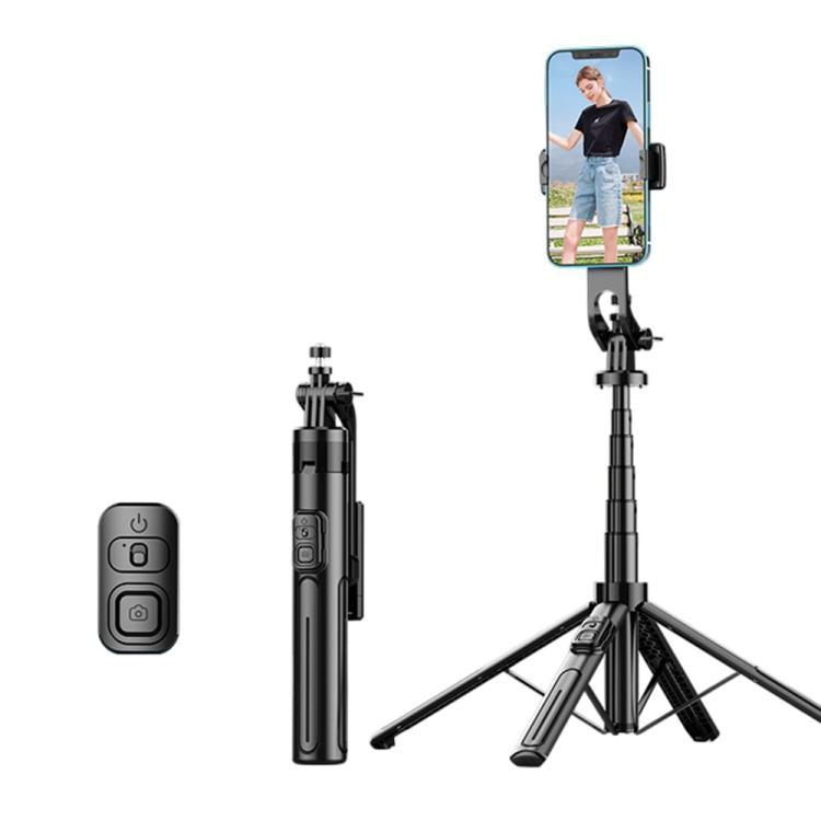 K27 Smartphone Extendable Live Streaming 4-Leg Stand Bluetooth Selfie Stick