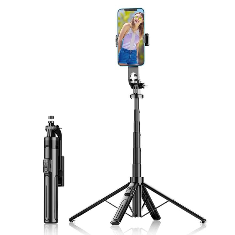 K27 Smartphone Extendable Live Streaming 4-Leg Stand Bluetooth Selfie Stick