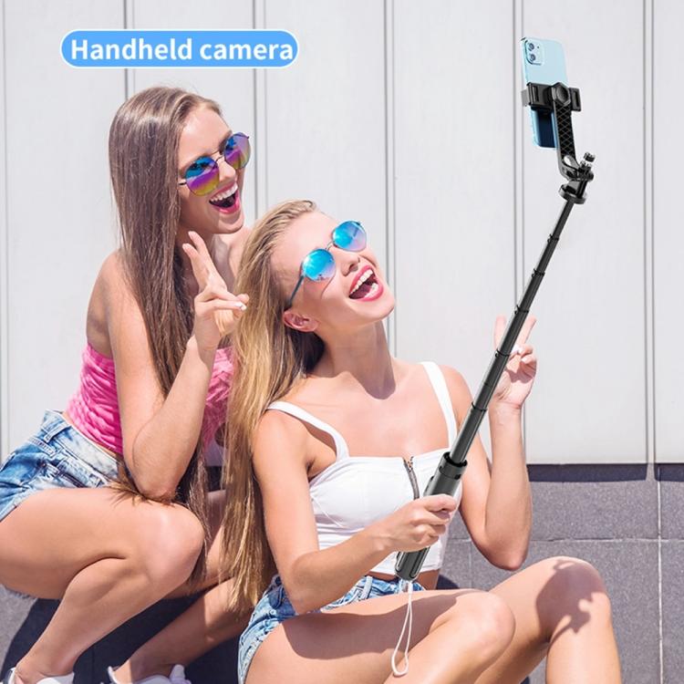 K27 Smartphone Extendable Live Streaming 4-Leg Stand Bluetooth Selfie Stick