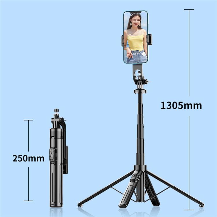 K27 Smartphone Extendable Live Streaming 4-Leg Stand Bluetooth Selfie Stick