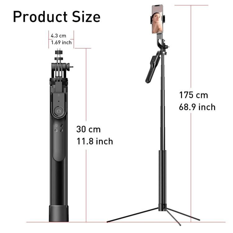 K31 Smartphone Remote Control Live Streaming Photography Stand Aluminum Alloy Selfie Stick Tripod