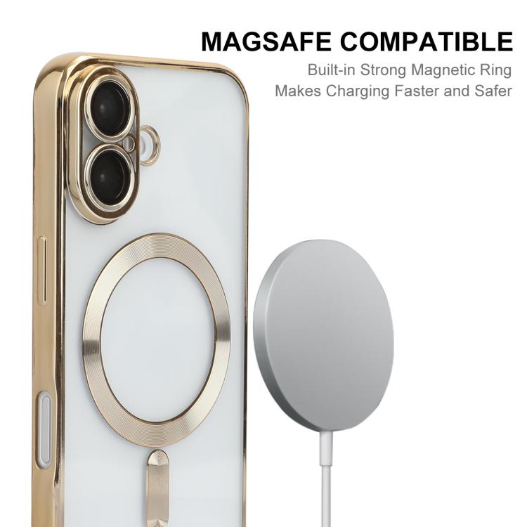 ENKAY Hat-Prince Magsafe Electroplated TPU Clear Shockproof Phone Case