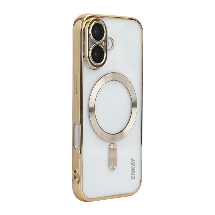 ENKAY Hat-Prince Magsafe Electroplated TPU Clear Shockproof Phone Case