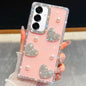 Diamond Glitter Pearl Heart Four-Corner Shockproof Phone Case, For Samsung Galaxy S24 Ultra 5G, For Samsung Galaxy S24+ 5G, For Samsung Galaxy S24 5G, For Samsung Galaxy S23 Ultra 5G