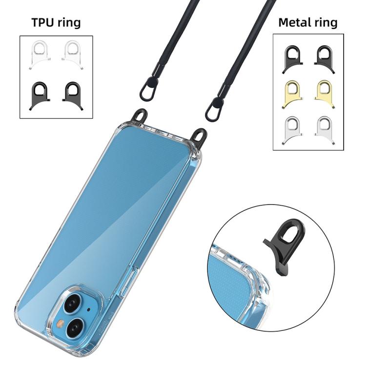 Kalebol Minimalist High Transparency Multi Color Lanyard Hole Phone Case