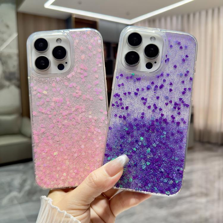 Sequins Glitter Gradient Epoxy TPU Phone Case
