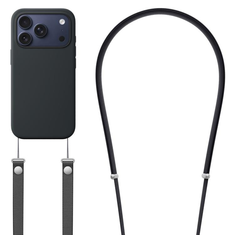 Crossbody Imitation Nylon Magnetic Liquid Pop-Up Animation Liquid Silicone Phone Case