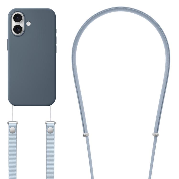 Crossbody Imitation Nylon Magnetic Liquid Pop-Up Animation Liquid Silicone Phone Case