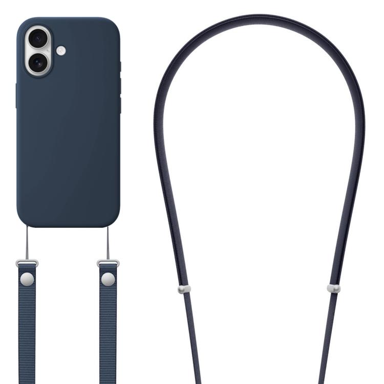 Crossbody Imitation Nylon Magnetic Liquid Pop-Up Animation Liquid Silicone Phone Case