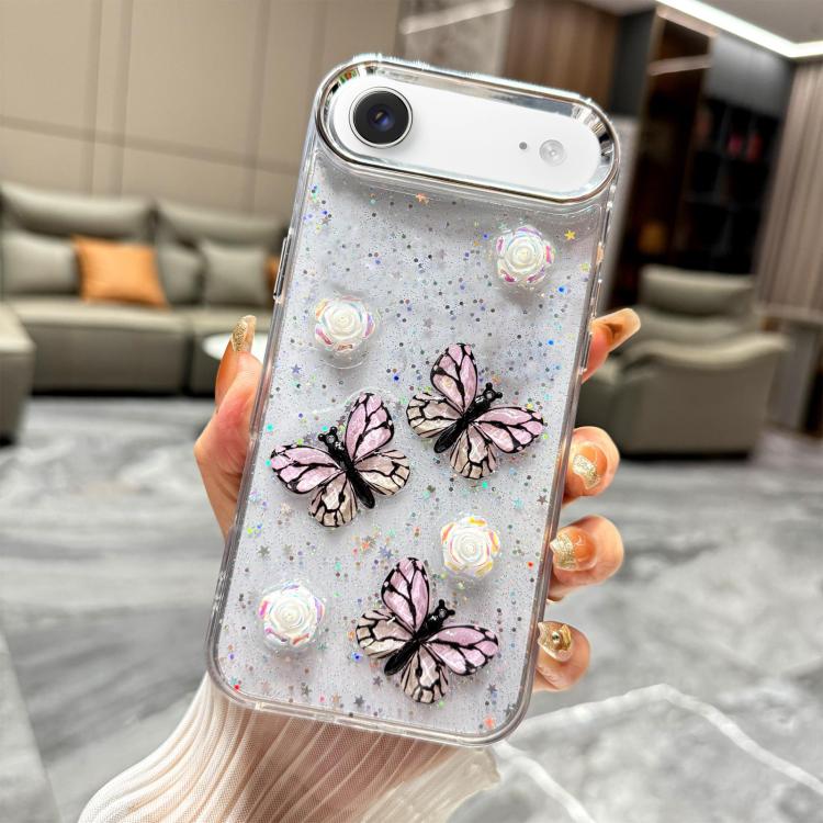 Glitter 3D Butterfly TPU Phone Case